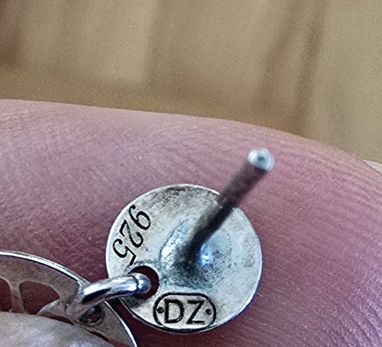 Kolczyki srebrne 4g – ażurowe, eleganckie