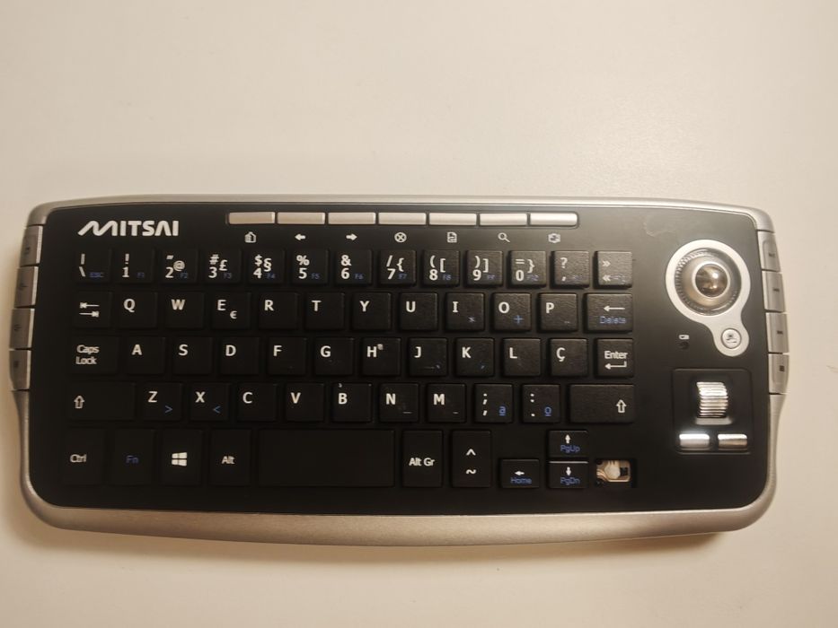 Teclado MITSAI Trackbal Q400 (Wireless - Idioma Português - Teclado Nu