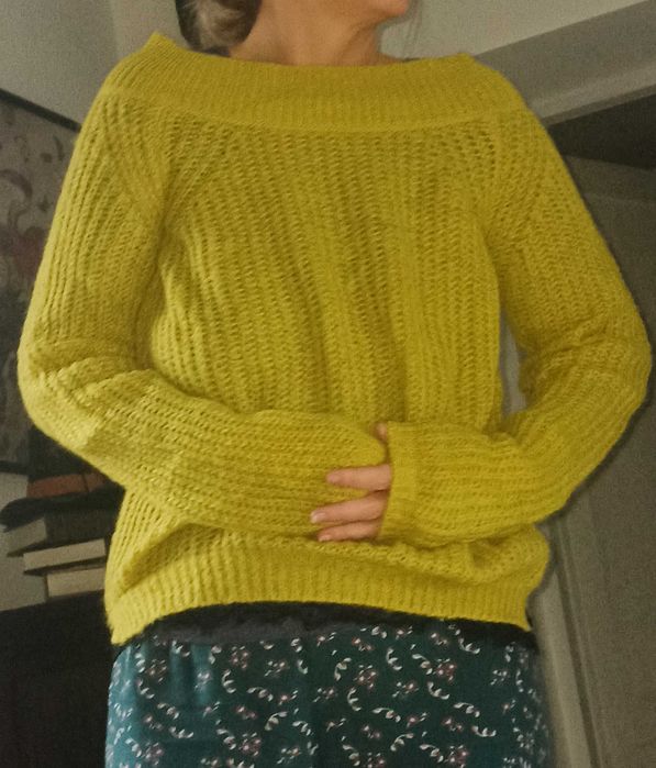 Vintage sweterek z wełną