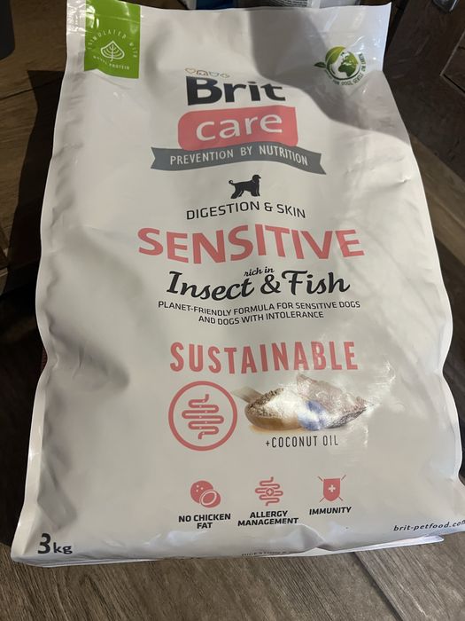 Karma dla psa BRIT Care Sustainable Sensitive Owady i ryba 1 kg
