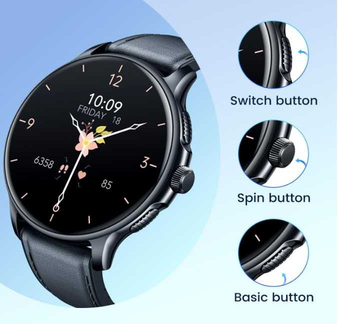 SMARTWATCH  Wodoodporny IP68 Czarny