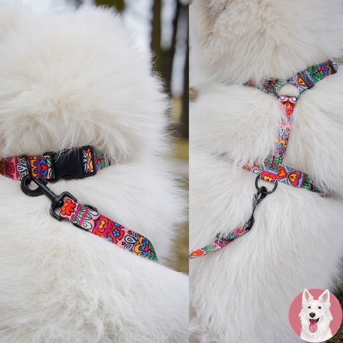 materiałowa saszetka na smakołyki smaki dla psa w serduszka