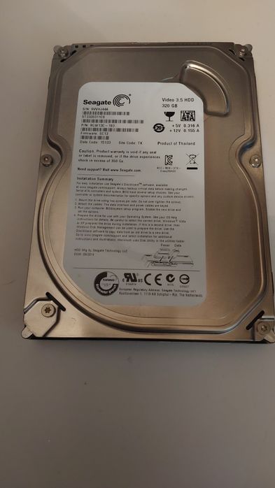 Жорсткий диск, накопичувач HDD Seagate SATA 320 Gb 5900rpm 16