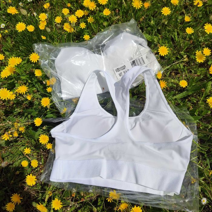 New Balance Top Desportivo Branco WB4104 Corrida Fitness Suporte Médio