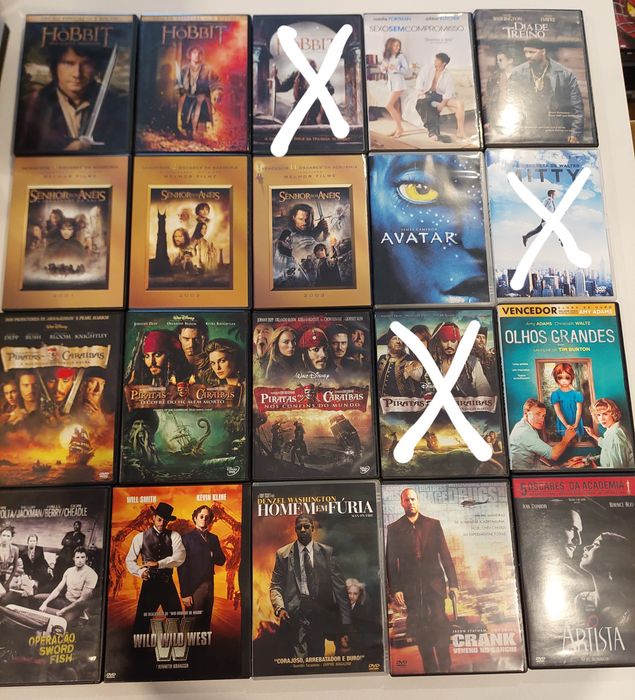Vendo DVDs originais 10=40€