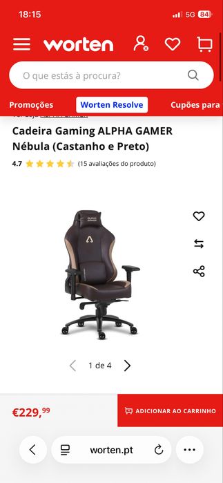 Cadeira alpha gamer nebula