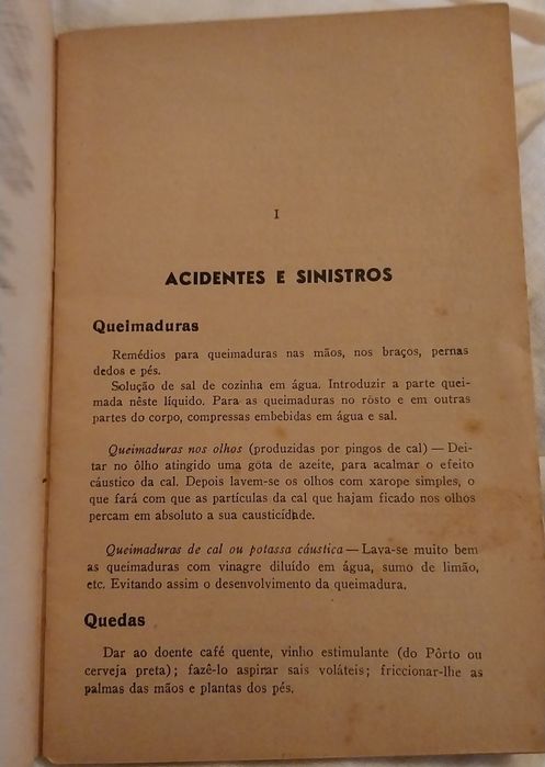 Medicina Caseira-Livro de 1952- o mestre do lar-medicina caseira