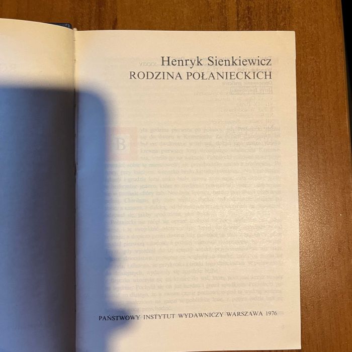 Rodzina Połanieckich ; Henryk Sienkiewicz