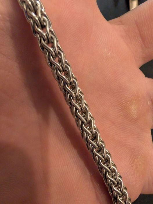 Srebrna bransoletka z zapięciem smoka srebro 925 Maroko