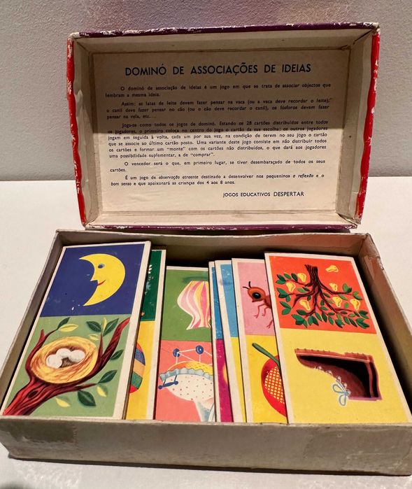 Jogo Domino de associação de ideias - Vintage