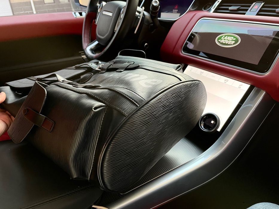 Louis Vuitton x Supreme мужской рюкзак черный оригинал портфель ранец