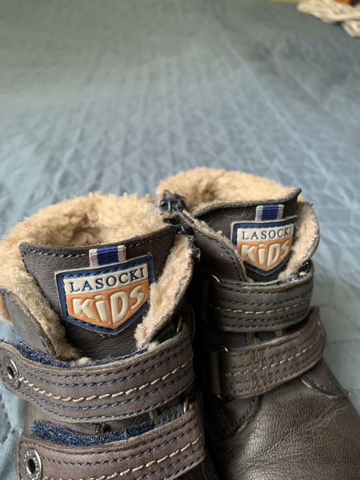 Зимові з натур.шкіри ботіночки, 24 р. LASOCKI