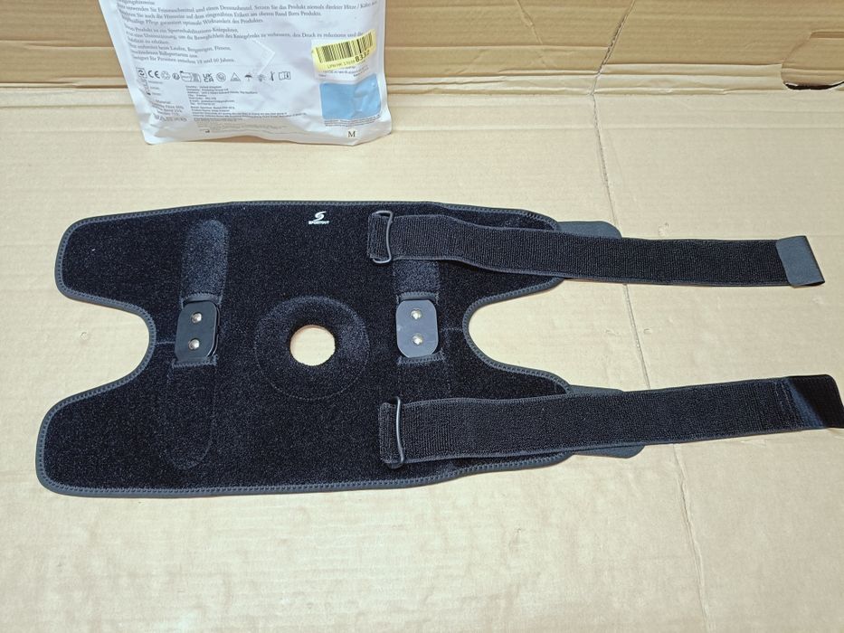 Sportout Bandaż na kolana, ze zdejmowanymi aluminiowymi zawiasami r.M