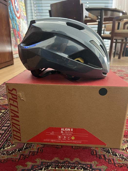 Capacete bicicleta Specialized Align II azul - novo em caixa