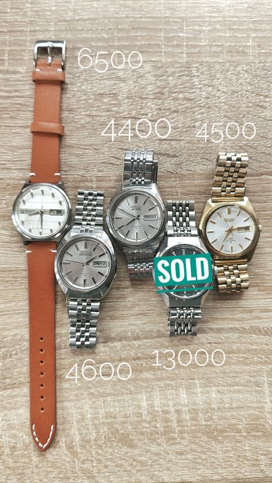 Вінтажні японські годинники 60-80x - Seiko, Orient, Citizen, Ricoh