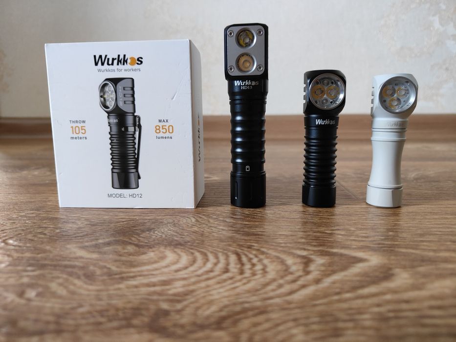 Ліхтарі Wurkkos HD12 HD15 HD16 HD50 TS26S TS28 TS22 FC11C CL01 HD02