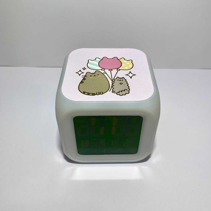 Часы хамелеон кот Пушин Pusheen cat