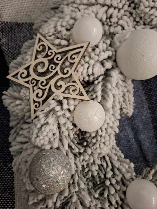 Новорічний вінок віночок на двері різдвяний новорічний подарунок сувен