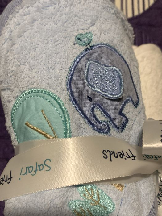 Conjunto de 2 toalhas com capuz bebé (Novo)