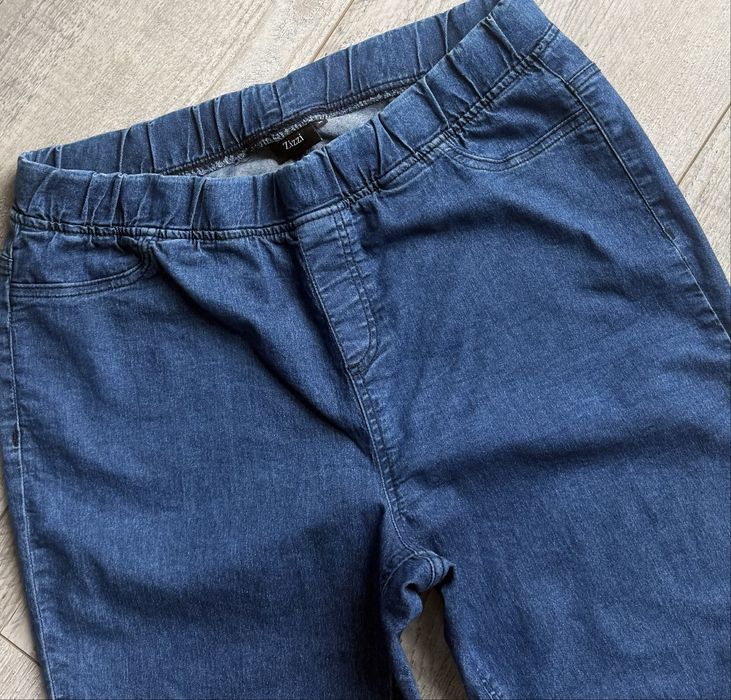 ZIZZY piękne damskie spodnie jeansy pas na gumkę rozmiar-2XL