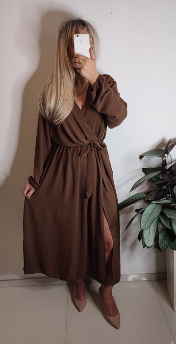 Sukienka plus size 4xl 5xl wyszczuplająca wesele