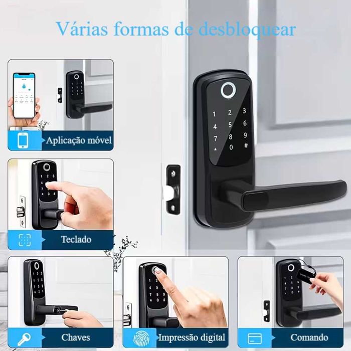 Fechadura Inteligente / TTLOCK / WiFi / IP67 Biométrica Cartão