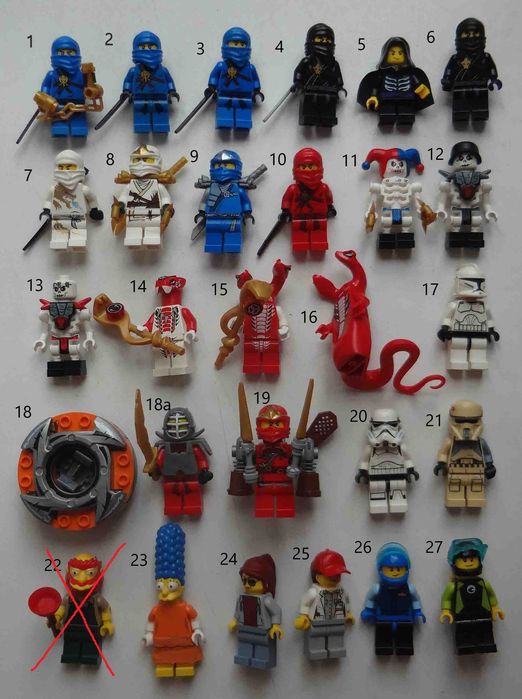 Минифигурки LEGO Ninjago Лего оригинал 27 штук разных