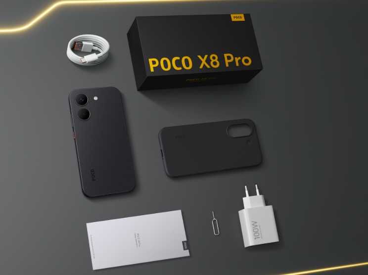 Poco X8 Pro, 8/256 GB, Amoled 1.5К 120Hz, 8500-Ultra, Sony IMX882