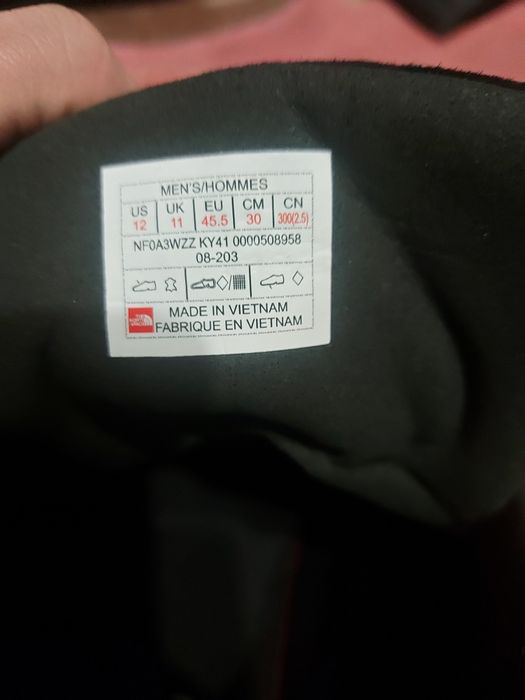 The North face 30см кожа зимние ботинки