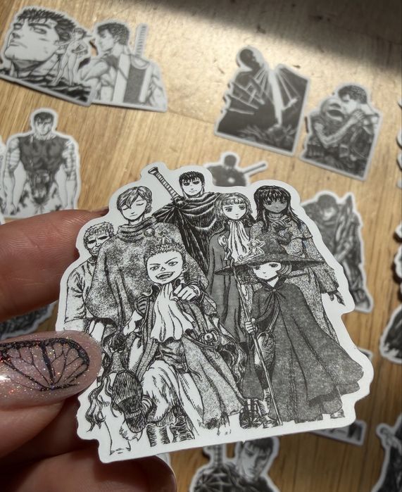 Anime naklejki manga 35szt Berserk
