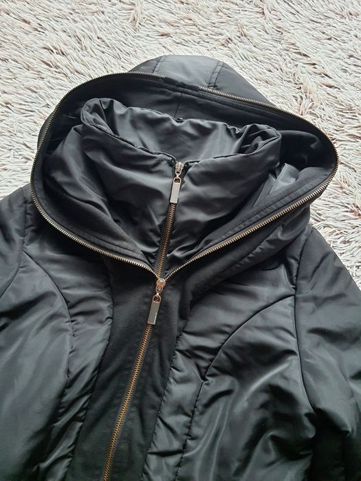 Zimowy, ciepły płaszcz Monnari M/38 |z kapturem |jak nowy