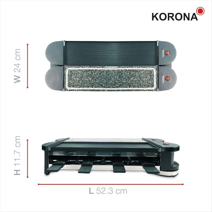Grill elektryczny 1200W Korona 45071 obrotowa raclette