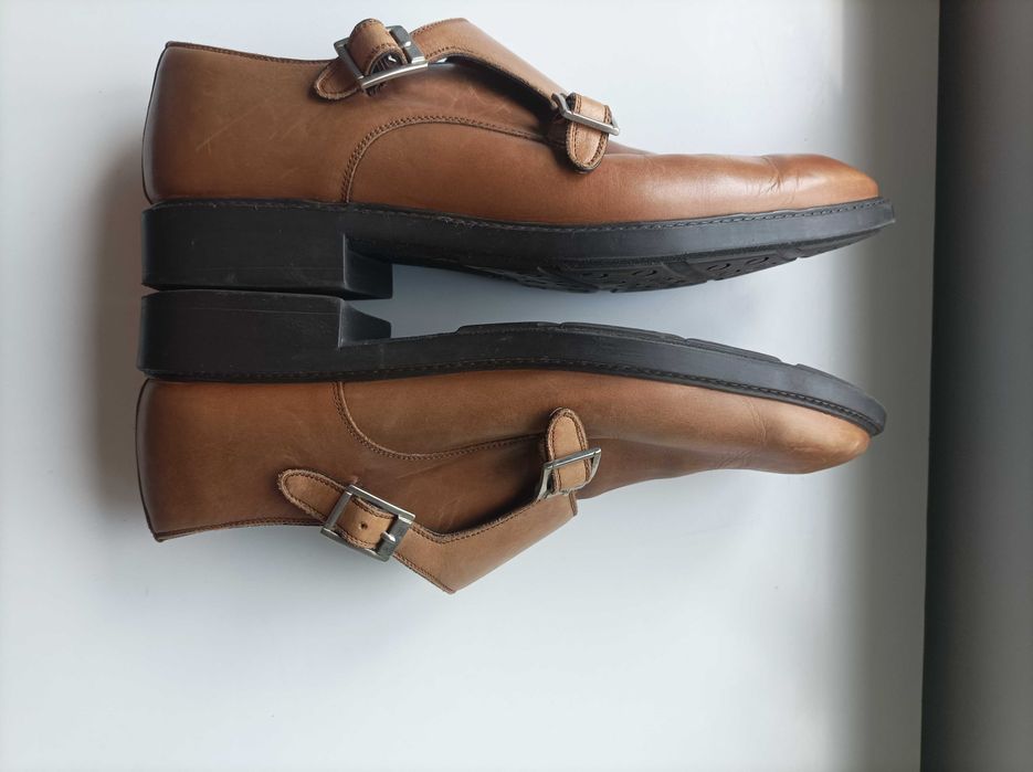 Sapatos Homem Pele Pierre Cardin – Modelo Dupla Fivela