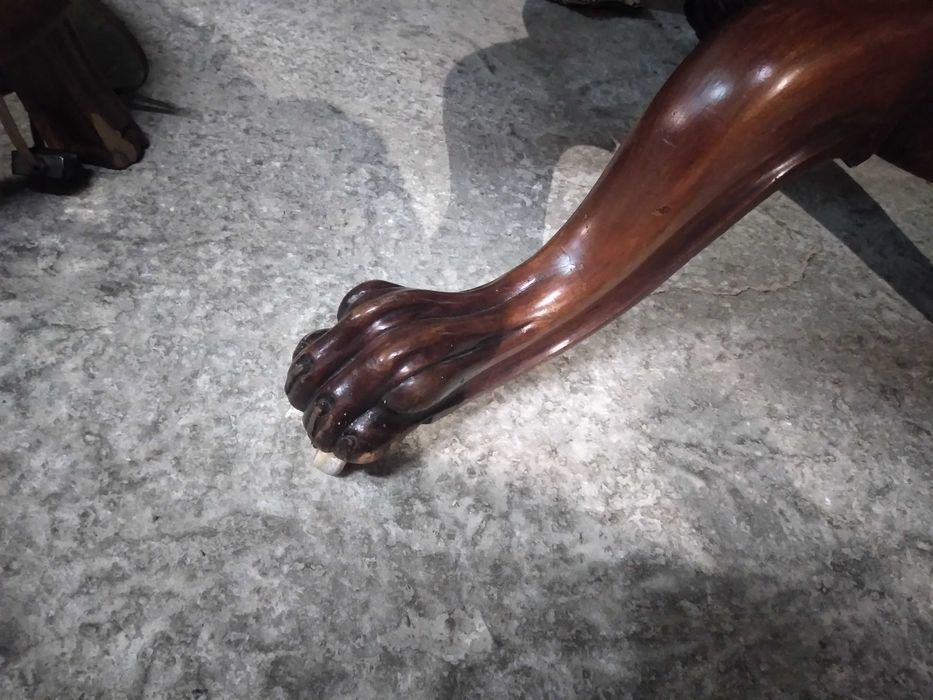 Piękny stolik ława owalny orzechowy nierozkładany FV DOWÓZ