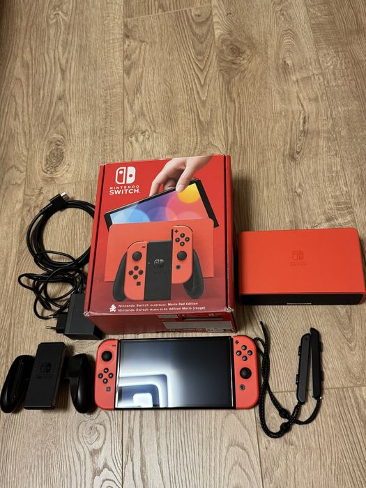 Nintendo switch Oled безкоштовні ігри 256gb Mario Edition