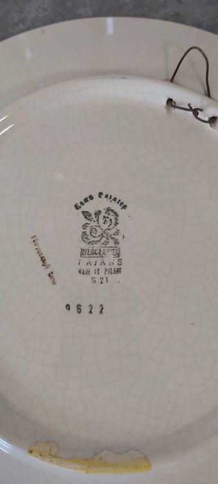 Talerz Patera Włocławek Fajans