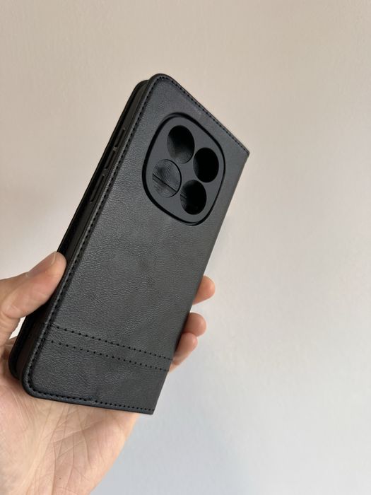 Etui z klapką zamykane czarne wysoka jakość do XIAOMI REDMI NOTE 15