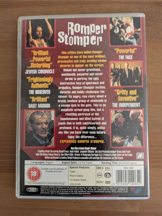 DVD "Romper Stomper" 1992 (Like New)64575436294145121