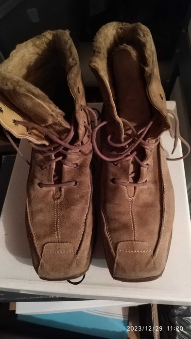 Kozaki buty zimowe skórzane damskie r. 39 Bardzo Ciepłe