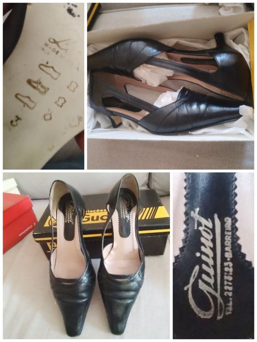 Sapatos de Salto Clássicos Guinot em Pele N.º 37 (Como Novos)
