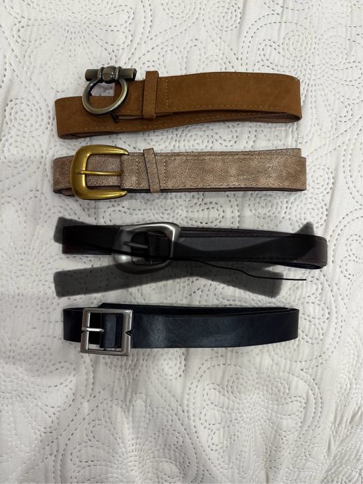 Paski brazowy czarny bezowy  nowe