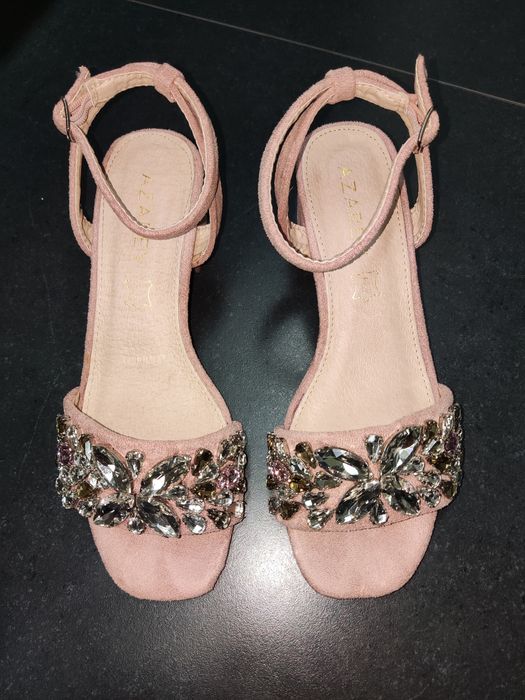 Sandálias Rosa/Nude com Brilhantes