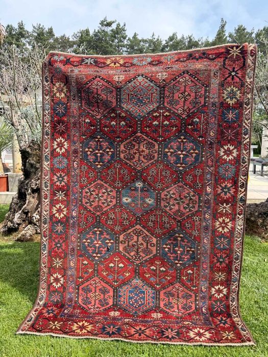 Vintage Dywan Wełniany Perski Iran Hamadan 220x135 NAJTANIEJ W POLSCE