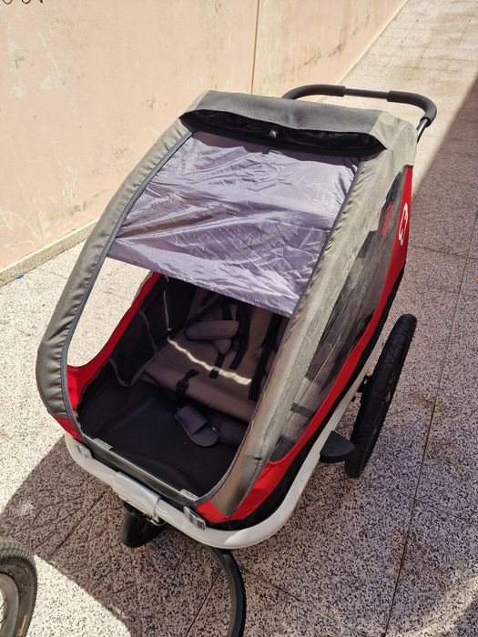 Pack familiar, 2 bicicletas e atrelado para 2 crianças