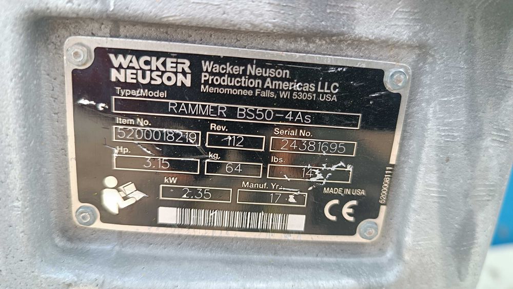 Skoczek WACKER NEUSON BS 50-4 / 17r! / BS 60-4 50-2 , 60-2 BOMAG BT 65