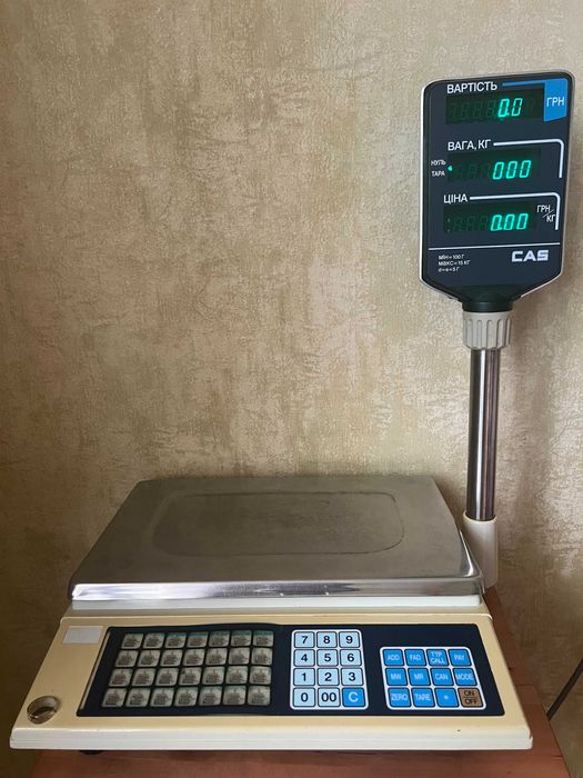 Ваги торгові електронні  зі стійкою CAS AP-15