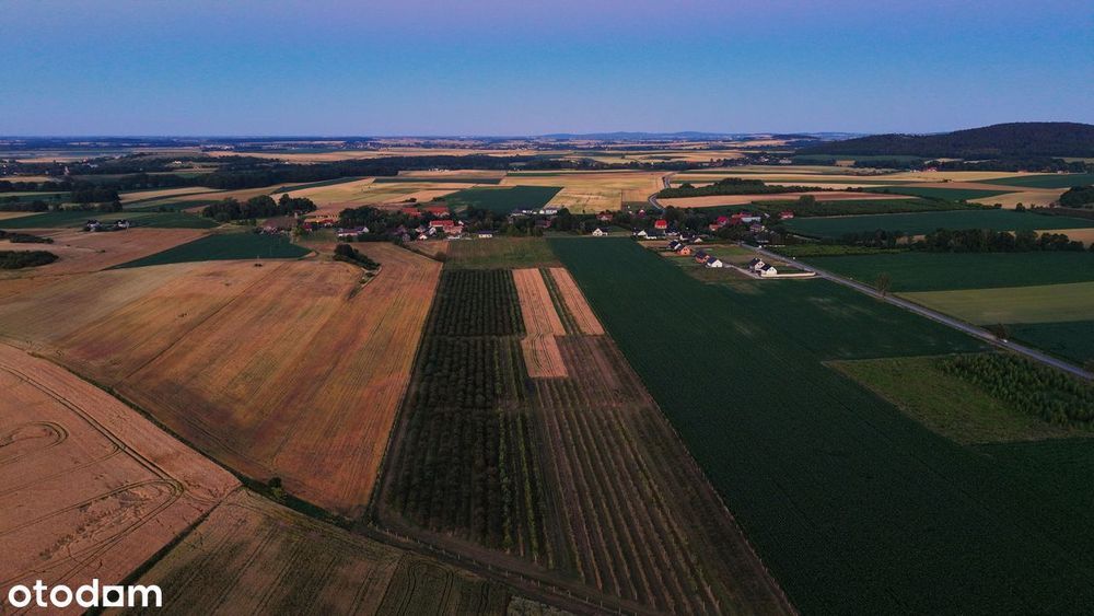 Piękne działki siedliskowe 2 km od Sobótki, widok na Ślężę - Widok 3