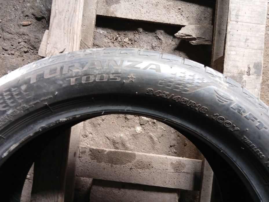 245.45.18  Bridgestone 1шт літо шини б/у склад Харків шиномонтаж 45 R1