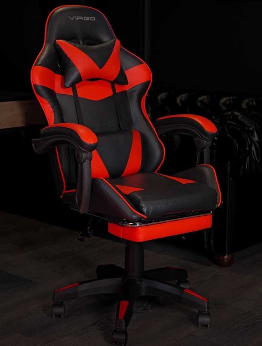 Крісло геймерське Virgo Vecotti GT Чоро-червоне