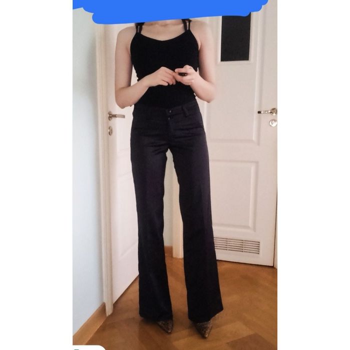 Брюки жіночі тканина блистить як матовий атлас